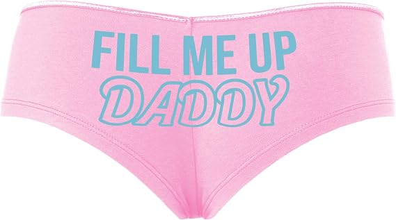 Knaughty Knickers Fill Me Up Daddy Cum Inside Creampie Baby Pink Slutty Panties