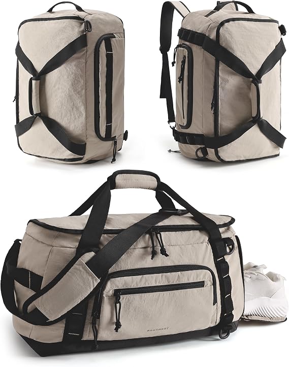 BAGSMART 4-IN-1 Gym Bag for Women Men, TSA Duffle Bag for Travel