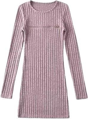 Y2k Knitted Sweater Mini Dress Long Sleeve Summer Vacation 2025 Trendy Going Out Sexy Party Rave 2000s