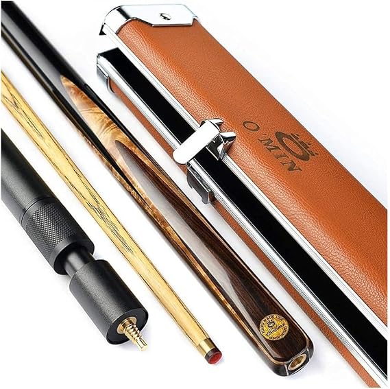 Pool Cue Stick - Pool Cue Accessories for Adults Classic Handmade 57 Inch Ash 3/4 Piece Snooker Cue with Cue Case and Telescope Extension 9.8Mm,Make Players More Relaxed lpz4629(Color:D,Size:)