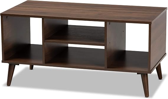 Baxton Studio Coffee Tables, One Size, Walnut