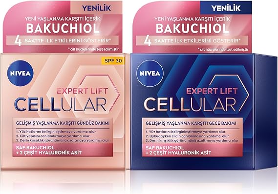 NIVEA Cellular Expert Lift Pure Bakuchiol Advanced Anti-Aging Day and Night Face Cream 50ml
