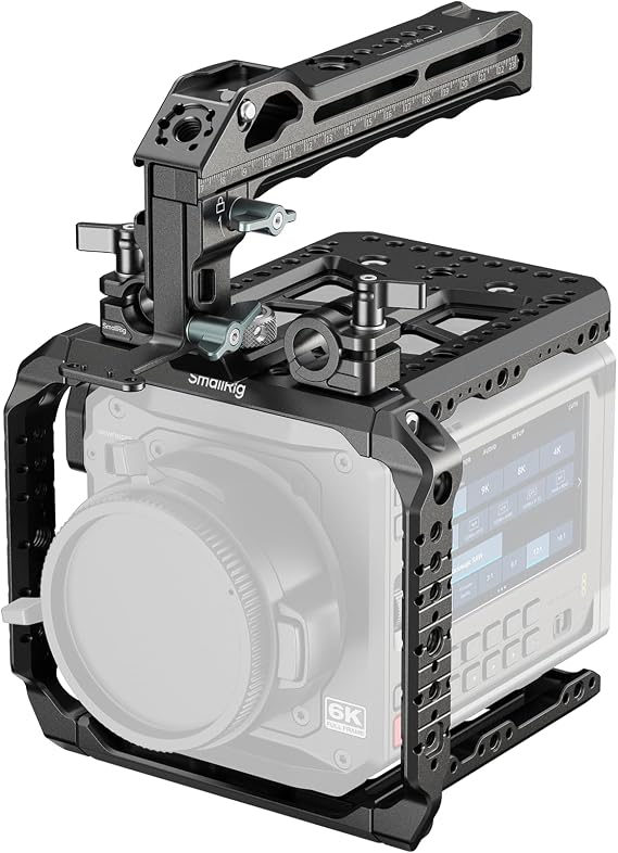 SMALLRIG Cage Kit for Blackmagic PYXIS 6K/12K, Modular Camera Cage with Top & Side Plates, for DJI Focus Pro LiDAR, SSDs, with ARRI 3/8" Locating Holes, NATO Rail, Cold Shoe - 5281