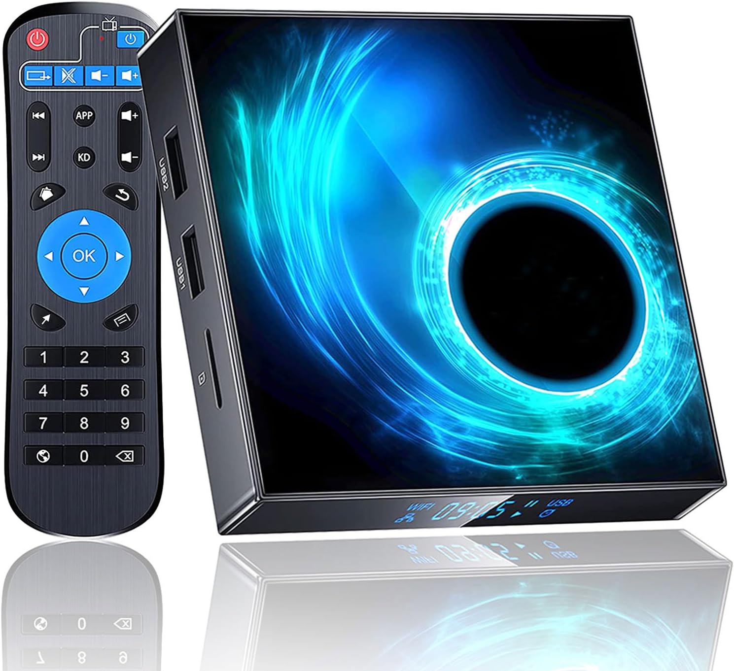 Android TV Box 2025, Android 10.0 TV Box 4GB RAM 32GB ROM AllWinner H616 Quad-Core Support Dual WiFi 2.4G5G 6K 4K H.265 3D Bluetooth 5.0 Smart Box for TV