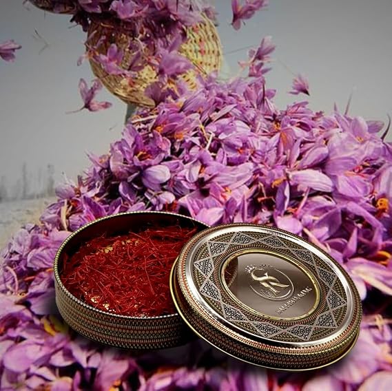 Saffron King, Superior Saffron Threads (Super Negin) Premium grade Saffron Spice for Paella, Risotto, Tea's, and all Culinary Uses (5 Grams)
