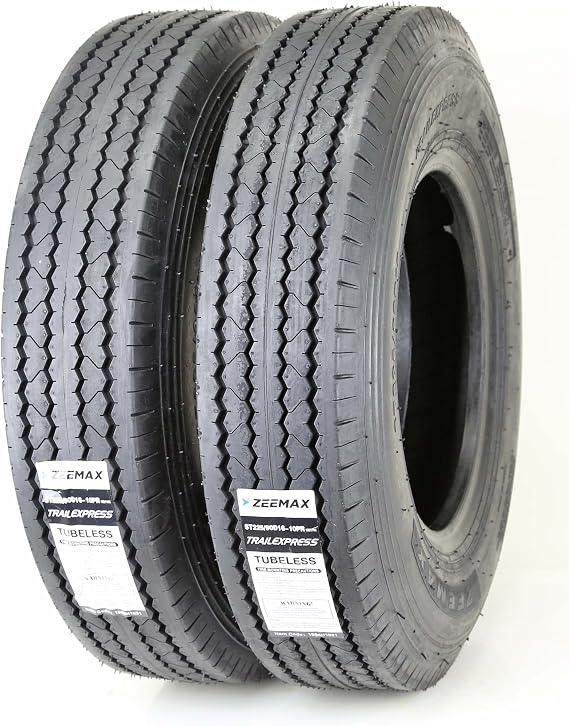 ZEEMAX 2 Heavy Duty Trailer Tires ST225/90D16 (7.50-16) 10 PR Load Range E