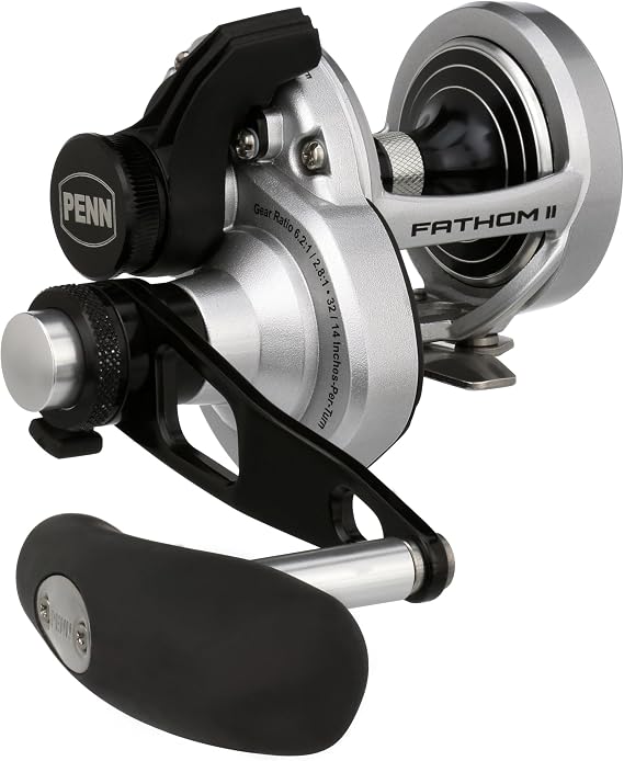 Penn Fathom II Lever Drag 2 Speed Conventional Fishing Reels