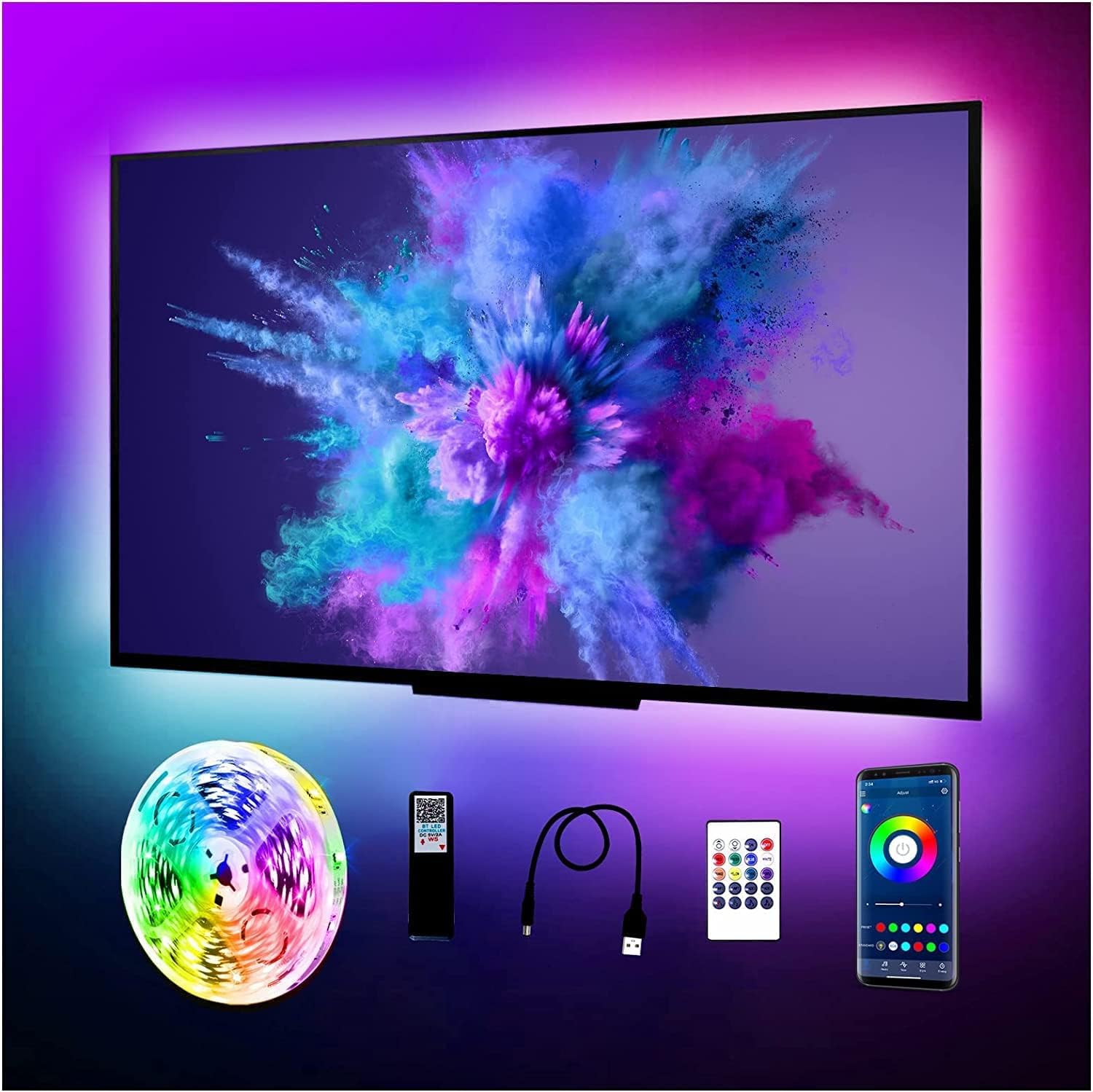 phopollo tv led Light TV (3M for 32"-55" TV) [Energy Class A++]