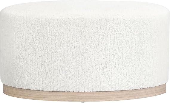Ottoman Bench, End of Bed Padded Indoor Large Bench Seat, for Bedroom, Entryway, White