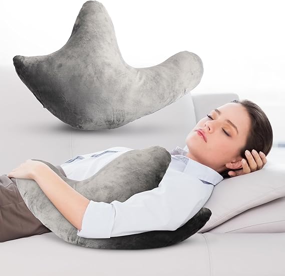 Cheer Collection Rotator Cuff Pillow Shoulder Surgery Recovery Pillow for Side Sleepers, Arm Support Cushion for Rotator Cuff Injury & Post Surgery Comfort, Gray