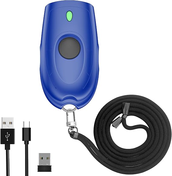 Symcode Bluetooth 2D Barcode Scanner Mini Portable QR Code Scanner 3-in-1 Bluetooth & 2.4G Wireless & USB Wired Barcode Scanner with Android,iOS,Computers,Windows