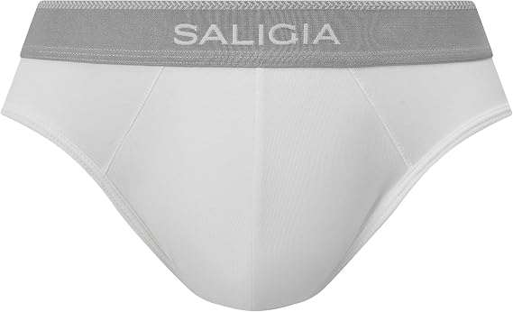 SALIGIA Retro Classic Men's Briefs - Premium Cotton Men's Underwear Pack with Breathable and Supportive Double-Layered Pouch
