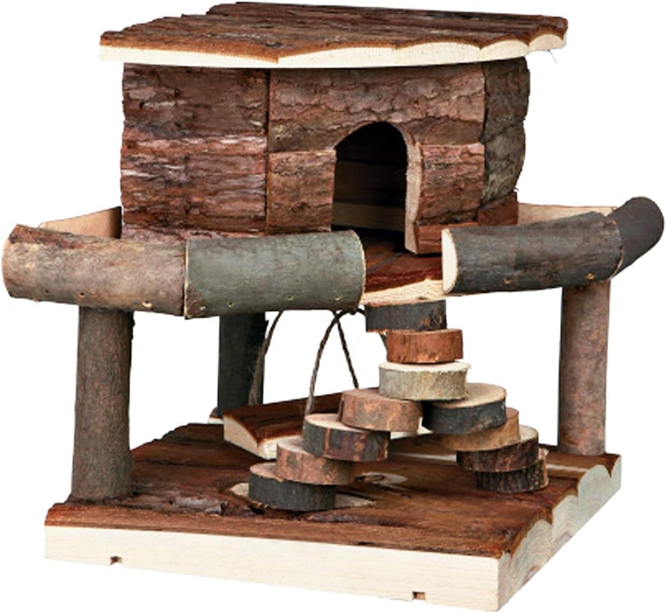 Pet Ting Natural Living Ida House Small Hamster Mice Gerbil Playhouse Wooden