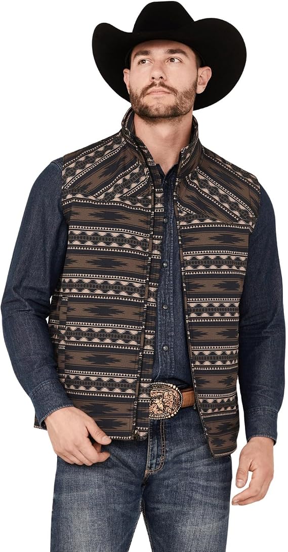 Cinch Men's Southwestern Print Concealed Carry Vest - MWV1592002