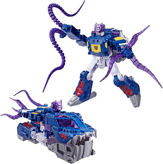Transformers CYBERWORLD Soundwave Derin Deniz Kaşifi, Energon Dalgalanması | Hızla Denizaltı Moduna Geçebilen 22,5 cm Aksiyon Figürü | 6 Yaş ve Üzeri Çocuklar için Robot Oyuncakları