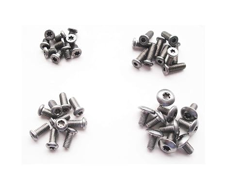Pocket Blade Handle Screws, M2.5 Folding Knives hilt Fasteners,Shaft Pivot pin Rivets, Pack of 40 Pieces