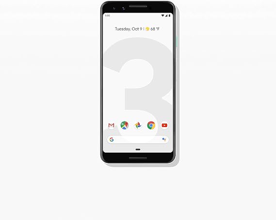 Google - Pixel 3 with 128GB Memory Cell Phone (Unlocked) - Clearly White