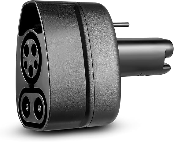 Lectron CCS to NACS Adapter for Tesla Model S, 3, X, Y & All NACS EVs (500A / 1,000V) UL 2252 Certified CCS1 Fast Charger Adapter Not Compatible with Cybertruck (Black)