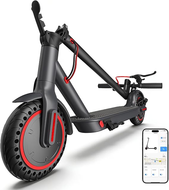 Electric Scooter Adult 350W/500W Motor, Top 19/22 mph, 8.5'' Solid Tire
