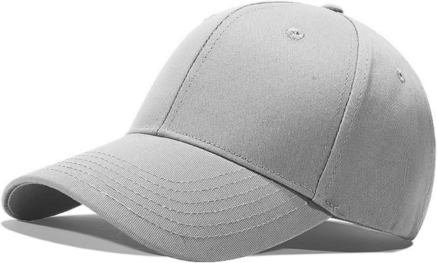 Favuit Baseball Cap, Men Women Cotton Hats Classic Plain Trucker Cap Dad Hat for Running Outdoor Activities All Seasons