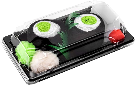 Rainbow Socks - Men's Women's - Sushi Socks Box Cucumber Maki - 1 Pair