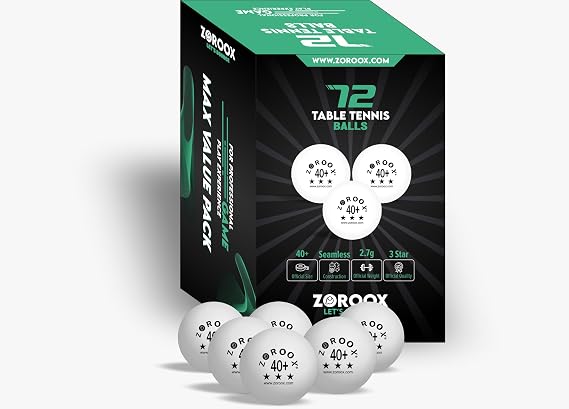 3-Star Table Tennis Balls – Premium 40+ ABS Ping Pong Balls for Training & Competition, High Bounce & Durable, Orange or White, Packs of 9, 18, 36 or 72