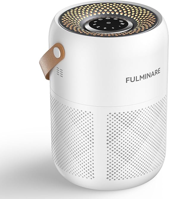 FULMINARE Air Purifiers for Home Bedroom Up to 680 Ft2 (White)