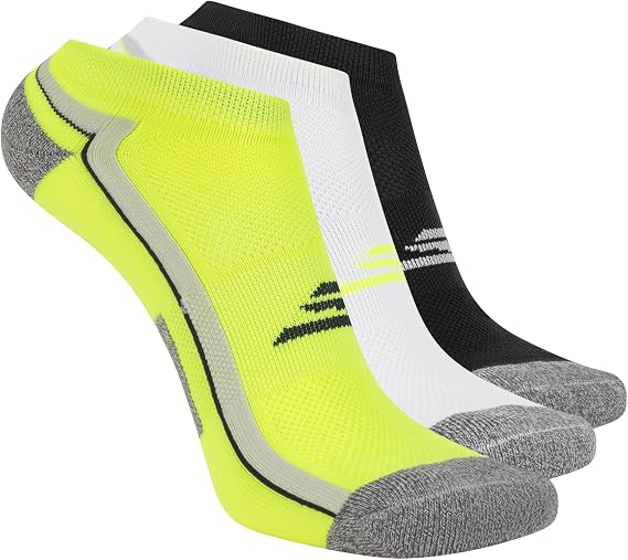 Skechers Men's 3-pack Performance Golf Low Cut Socks, Odor Control & Mesh Ventilation