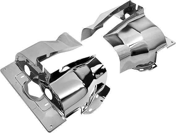 IAP Performance AC119301 Cylinder Head Tin (Chrome Single Port Pair for VW Beetle)