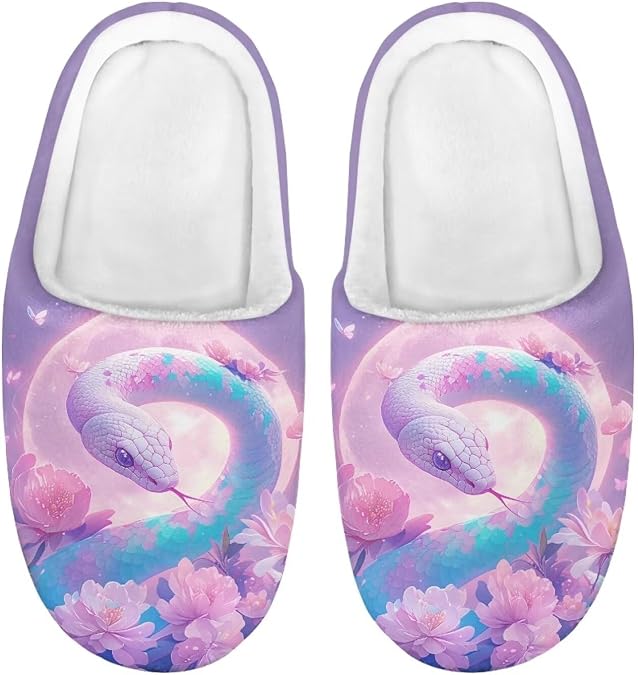 Kids Slippers Girls House Slippers Slip On Shoes Winter Warm Cozy Fuzzy Slipper Bedroom Home