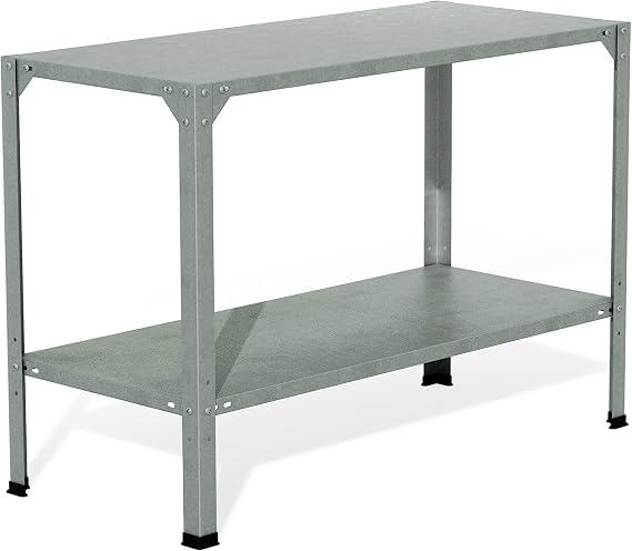 Palram - Canopia Metal Work Bench 19.6" L x 44.8" W x 31.4" H, Silver