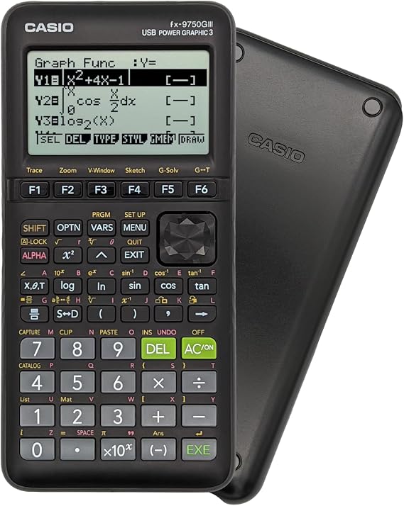 Casio fx-9750GIII Graphing Calculator | Natural Textbook Display | Python Programming | Ideal for Exams, STEM & Advanced Math | Black