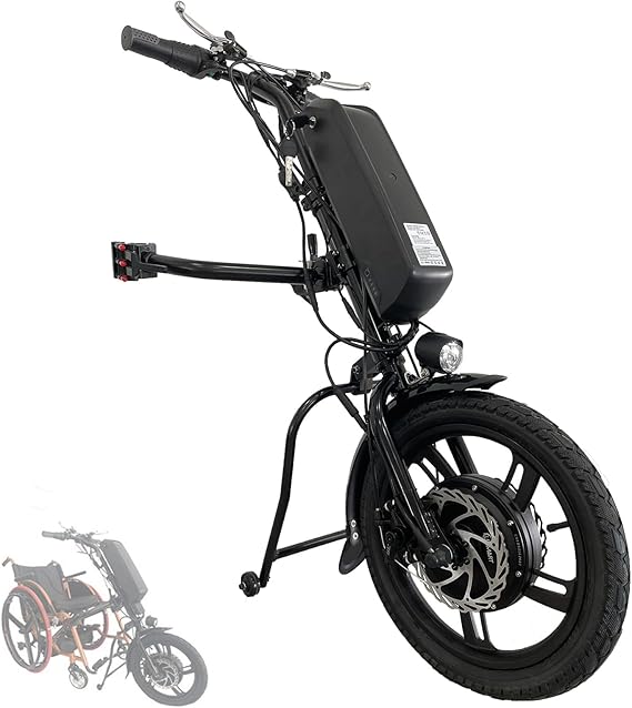 Wheelchair Power Attachment 500W Electric Handcycle, with 36V 14Ah Battery