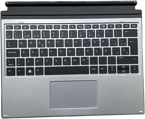 YIJIATech for HP Elite X2 G4 Collaboration Keyboard HSN-PO1K L55839-291 HQ-TRE 71025 BOEBLINGEN Germany Keyboard C1K2090ZLB L67136-291 5ZP61AV#ABJ (Silver for HP Elite X2 G4 COLLABORION Keyboard SP)