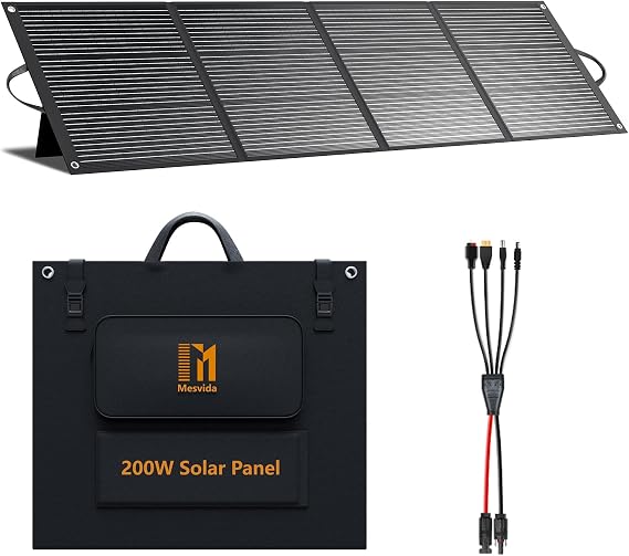 200W Portable Folding Solar Panel 24V MC4 Output (for UK)