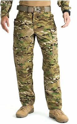 5.11 Tactical Mens Camo Cargo Pants, TDU Military Hunting Pant for Men, Style 74350ABR