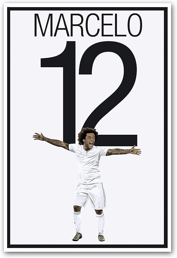 Graphics 17 Marcelo Poster - Real Madrid Art