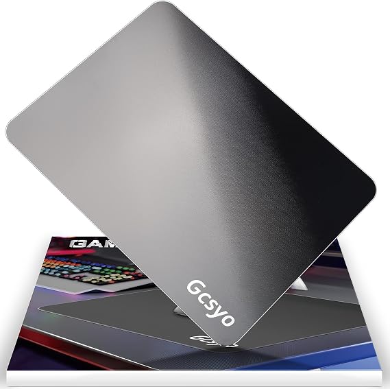 Professional Glass Gaming Mouse Pad for Logitech G502/G PRO/G703, Large Non Slip Mousepad for Avid Gamer-Special Glass Surface with Improved Precision and Speed for Smooth Mouse Control