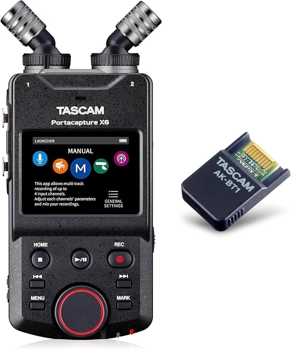 TASCAM Portacapture X6 and Bluetooth Adapter Bundle