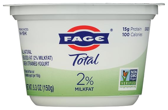 Fage Total 2% Milkfat Lowfat Greek Strained Yogurt 5.3 Ounce