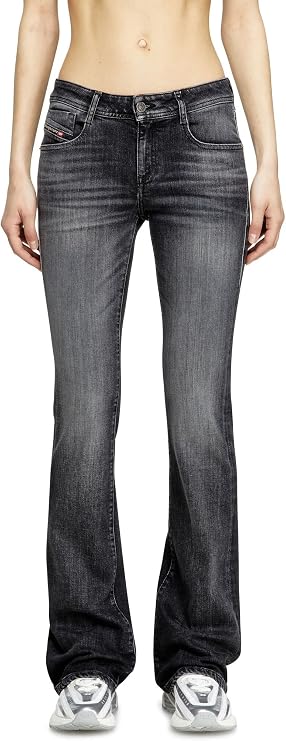 Diesel Women's 1969 D-Ebbey Bootcut Jeans Black/Dark Grey, 32W 32L