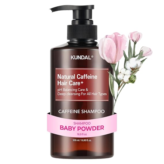 KUNDAL Korean Beauty Natural Caffeine Shampoo [Baby Powder]