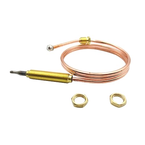 Meter Star Universal Propane Thermocouple Flame Failure Sensor,M8x1 Thread, Length 24" for BBQ Grill, Fire Pit & Fireplace Heate