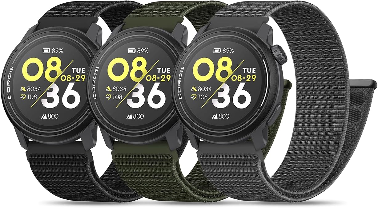 Nylon Watch Bands for Coros Pace 3/Pace 4/Pace Pro Smartwatch