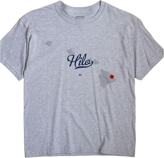 GreatCitees Hilo Hawaii T-Shirt MAP