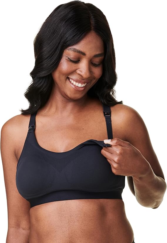 Bravado Designs Women's Seamless Support Nursing Bra, Tranquil Low Activity Maternity Nursing Sports Bra for Breastfeeding