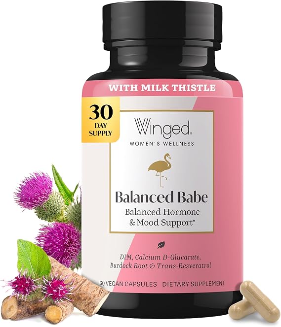 Winged Wellness Balanced Babe, Hormone Balance for Women, 60 Capsules