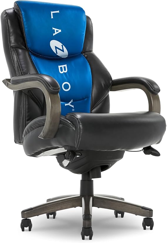 La-Z-Boy Big and Tall Executive Office Chair Lumbar Support, Leather Chair