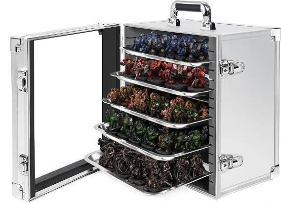 ITHWIU Miniature Carrying Storage Case Aluminum Alloy Frame Transport Case