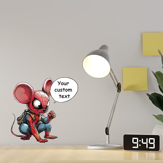 Mouse Hero Wall Decal - Mouse Wall Sticker - Mouse Quote Sticker - Mouse Decal Baseboard - Mice Hero Stickers Kids - Mouse Wall Decor Sticker